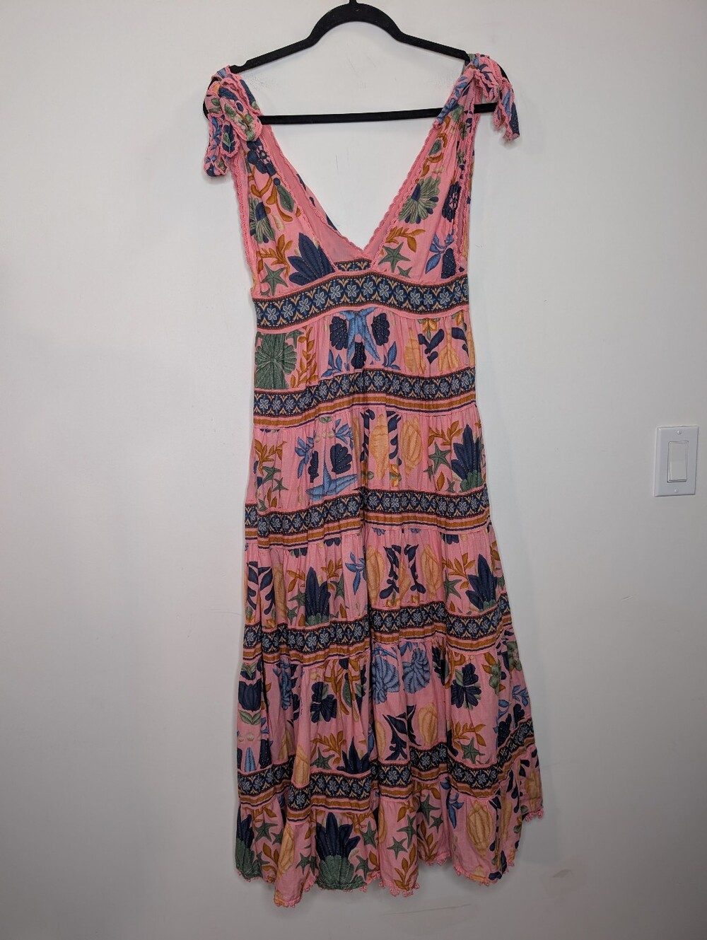FARM Rio Seashell Tapestry Midi Dress M - Picture 6 of 9